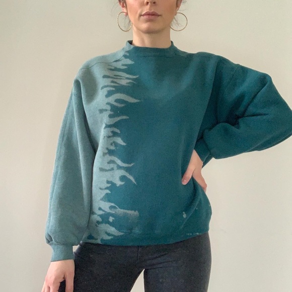 Tops - Bleach Dyed Sweatshirt